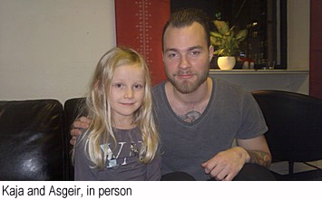 Kaja and Asgeir, in person